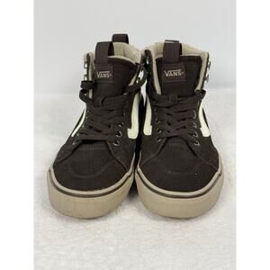 Vans Sk8-Hi Vansguard Brown Sherpa Lined High Top Sneakers Womens‎ 7.5